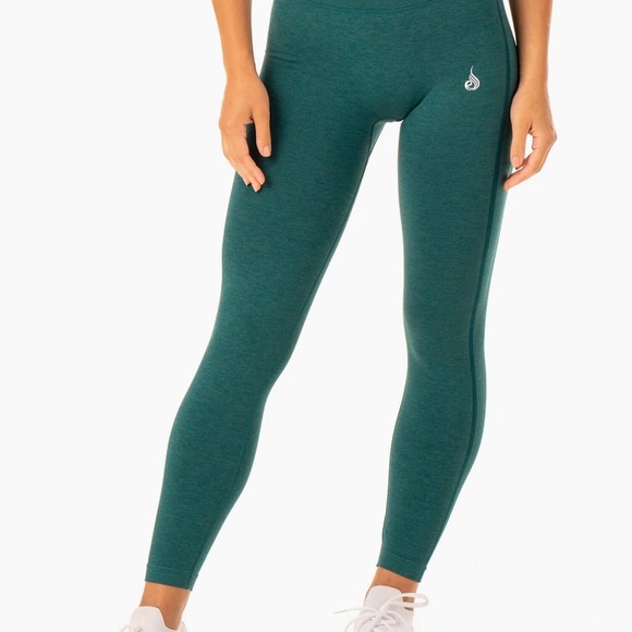 Ryderwear M Teal High-Rise Leggings Yoga Pilates Workout Gym Running Leisure - Picture 11 of 11